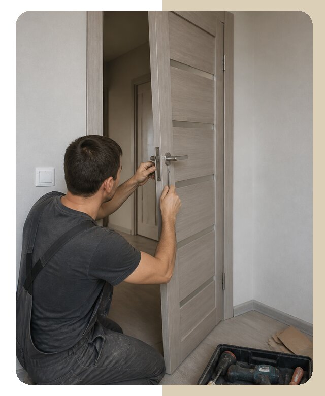 Ремонт провисшей двери в Уфе по цене от 3596 р. | ДвериЛегко-Уфа