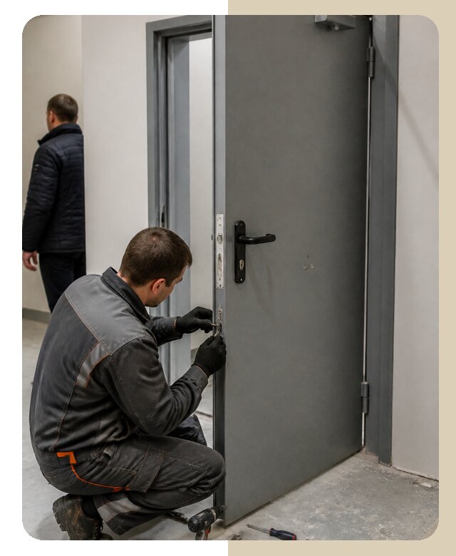Ремонт противопожарной двери в Уфе по цене 6679 р. | ДвериЛегко-Уфа