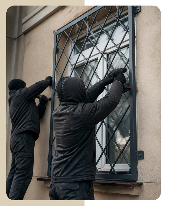 Установка антивандальных решеток на окна в Уфе